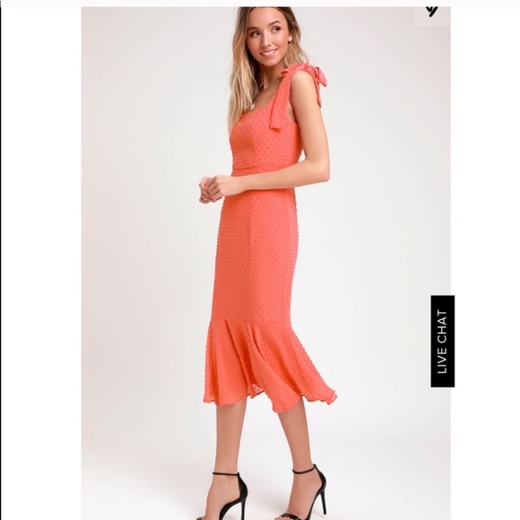 Lulus Dresses & Skirts - Lulus pink polka dot dress
